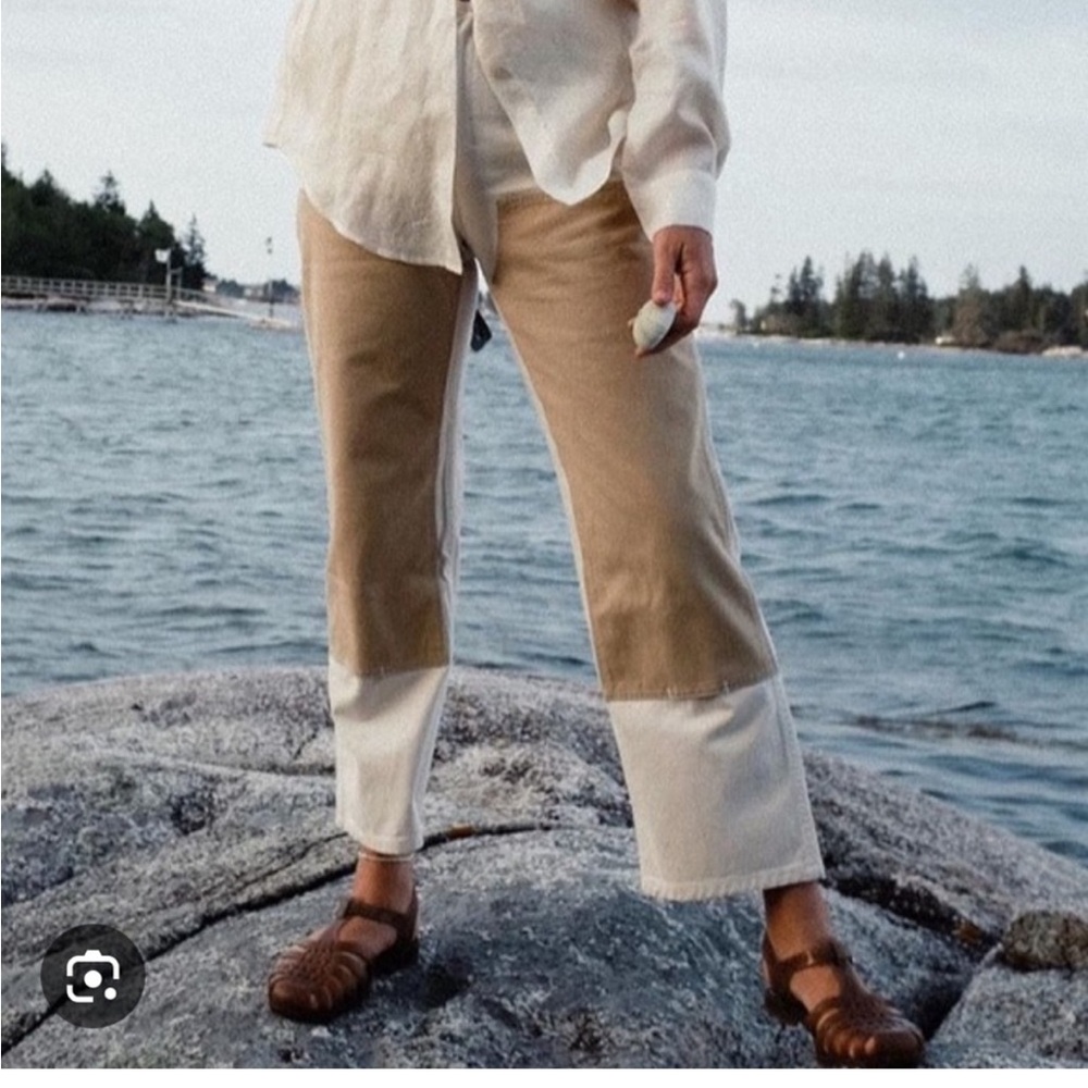 NWOT Rudy Jude utility pants white / honey size 7 38 XL